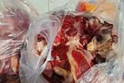 کشف و ضبط بیش از ۵۰۰ کیلوگرم گوشت قرمز غیر بهداشتی و فاقد هویت 